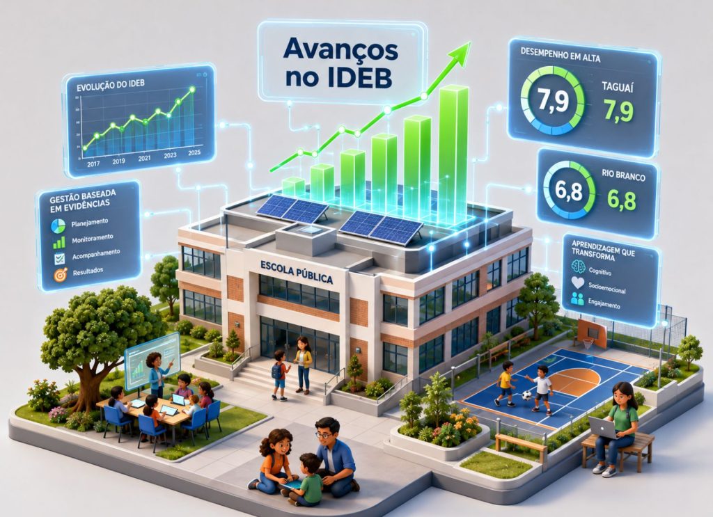 Ideb 2025: redes públicas parceiras do Mente Inovadora celebram avanços